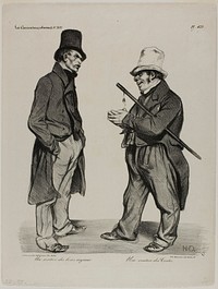 An Investor of Spanish Cortes Bonds. An Investor of Spanish Government Bonds, plate 423 by Honoré-Victorin Daumier