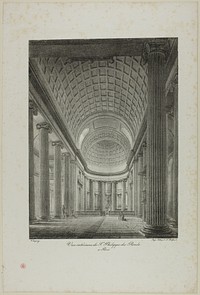 Interior View of St. Philippe du Roule, Paris by Nicolas Chapuy