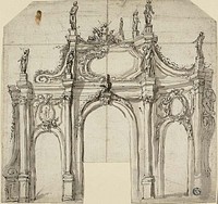 Triumphal Arch by Agostino Mitelli