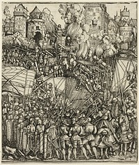 The Expulsion of the Hungarians from Lower Austria, from The Triumphal Arch of Maximilian I by School of Albrecht Dürer