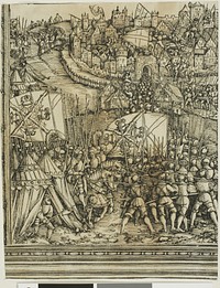 The Campaign in Hungary, from The Triumphal Arch of Maximilian I by School of Albrecht Dürer