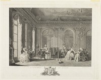 The Assembly in the Drawing Room by François Dequevauviller