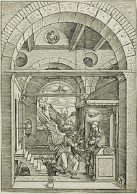 The Annunciation, from The Life of the Virgin by Albrecht Dürer