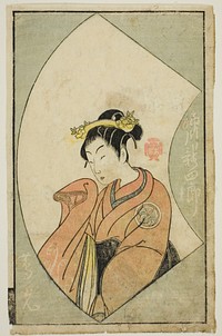 The Actor Anegawa Shinshiro II, from "A Picture Book of Stage Fans (Ehon butai ogi)" by Katsukawa Shunsho