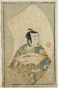 The Actor Onoe Kikugoro I, from "A Picture Book of Stage Fans (Ehon butai ogi)" by Katsukawa Shunsho