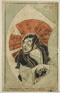 The Actor Nakamura Utaemon I, from "A Picture Book of Stage Fans (Ehon butai ogi)" by Katsukawa Shunsho