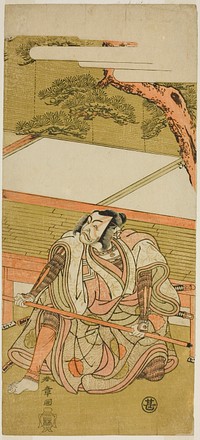 The Actor Ichikawa Ebizo III as Akushichibyoe Kagekiyo (?) in the Play Wada Sakamori Eiga Kagami (?), Performed at the Nakamura Theater (?) in the Third Month, 1773 (?) by Katsukawa Shunsho