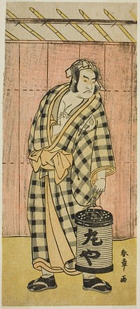 The Actor Otani Hiroji III as Maruya Gorohachi in the Play Kotobuki Banzei Soga, Performed at the Ichimura Theater in the Fifth Month, 1783 by Katsukawa Shunsho