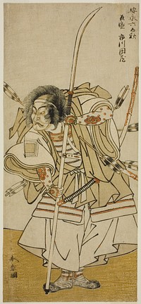 The Actor Ichikawa Danzo IV as Taira no Tomomori in the Play Yoshitsune Sembon-zakura, Performed at the Nakamura Theater in the Eighth Month, 1777 by Katsukawa Shunsho