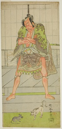 The Actor Ichikawa Danjuro V as the Yakko Matsueda Sakinosuke in the Play Keisei Momiji no Uchikake, Performed at the Morita Theater in the Seventh Month, 1772 by Katsukawa Shunsho