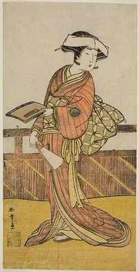 The Actor Yamashita Kinsaku II as Oishi (?) in the Play Kanadehon Chushin Nagori no Kura (?), Performed at the Nakamora Theater (?) in the Ninth Month, 1780 (?) by Katsukawa Shunsho