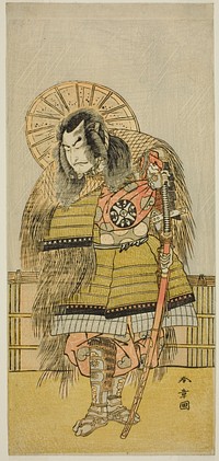 The Actor Nakamura Nakazo I as Takechi Jubei Mitsuhide in the Play Shusse Taiheiki, Performed at the Nakamura Theater in the Eighth Month, 1775 by Katsukawa Shunsho