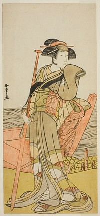 The Actor Onoe Matsusuke I as Akoya in the Play Edo Meisho Midori Soga, Performed at the Morita Theater in the Second Month, 1779 by Katsukawa Shunsho