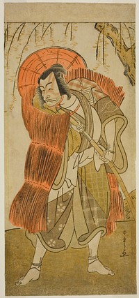 The Actor Ichikawa Danjuro V as Akushichibyoe Kagekiyo Disguised as a Beggar, in the Play Tsukisenu Haru Hagoromo Soga, Performed at the Ichimura Theater in the Third Month, 1777 by Katsukawa Shunsho