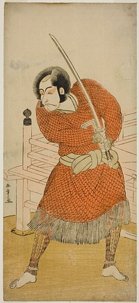 The Actor Ichikawa Danjuro V as Abe no Sadato in the Play Oshu Adachi ga Hara, Performed at the Ichimura Theater in the Fifth Month, 1777 by Katsukawa Shunsho