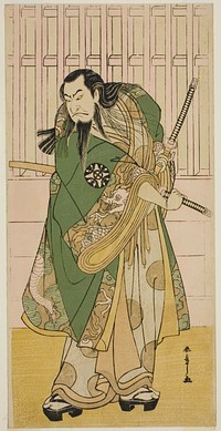 The Actor Nakamura Nakazo I as Hige no Ikyu in the Play Nanakusa Yosooi Soga, Performed at the Nakamura Theater in the Fifth Month, 1782 by Katsukawa Shunsho