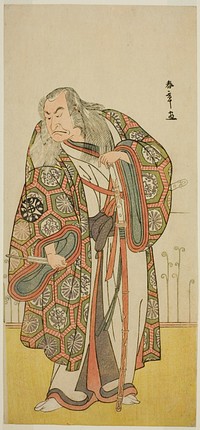 The Actor Nakamura Nakazo I as the Sword Master Takuma Genryu (?) in the Play Edo no Fuji Wakayagi Soga (?), Performed at the Nakamura Theater (?) in the First Month, 1789 (?) by Katsukawa Shunsho