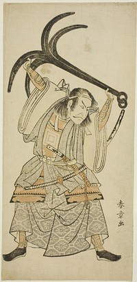 Actor Ichikawa Danjûrô IV as Taira no Tomomori Disguised as Tokaiya Gimpei in “Yoshitsune’s Thousand Cherry Trees” (“Yoshitsune sembon-zakura”) by Katsukawa Shunsho