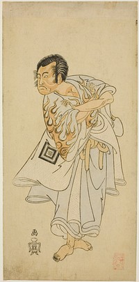 Actor Ichikawa Danzô III as Narukami in “Bird of the Capital: Komachi of the East” (“Miyakodori azuma Komachi”) by Katsukawa Shunsho
