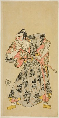 The Actor Ichikawa Danzo III as Fuwa Banazemon in the Play Date Moyo Kumo ni Inazuma, Performed at the Morita Theater in the Tenth Month, 1768 by Katsukawa Shunsho
