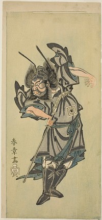 Actor Ichikawa Danzô III as Shôki the Demon-Queller in “Dandyish Design: Lightning Amid Clouds” (“Date moyô kumo ni imazuma”) by Katsukawa Shunsho