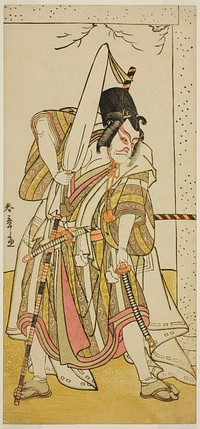 The Actor Ichikawa Ebizo III as Matsuo-maru in the Play Sugawara Denju Tenarai Kagami, Performed at the Ichimura Theater in the Seventh Month, 1776 by Katsukawa Shunsho