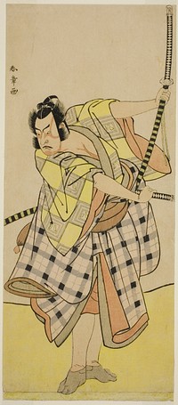 The Actor Ichikawa Yaozo II as Sakura-maru in the Play Sugawara Denju Tenarai Kagami, Performed at the Ichimura Theater in the Seventh Month, 1776 by Katsukawa Shunsho