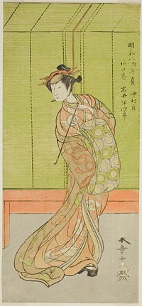 The Actor Iwai Hanshiro IV as Agemaki in the Play Sakai-cho Soga Nendaiki, Performed at the Nakamura Theater in the Third Month, 1771 by Katsukawa Shunsho