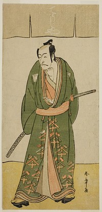 The Actor Ichikawa Danjuro V as Gokuin Sen'emon in the Play Hatsumombi Kuruwa Soga, Performed at the Nakamura Theater in the Second Month, 1780 by Katsukawa Shunsho