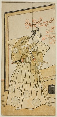 The Actor Nakamura Juzo II as Akita Jonosuke in the Play Onna Aruji Hatsuyuki no Sekai, Performed at the Morita Theater in the Eleventh Month, 1773 by Katsukawa Shunsho