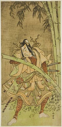 The Actor Nakamura Tomijuro I as Takenuki Goro in the Play Eho Soga Nen-nen-goyomi, Performed at the Morita Theater in the First Month, 1771 by Katsukawa Shunsho