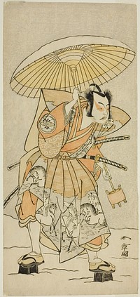 The Actor Nakamura Juzo II as Kajiwara Genta Kagetoki in the Play Izu-goyomi Shibai no Ganjitsu, Performed at the Morita Theater in the Eleventh Month, 1772 by Katsukawa Shunsho