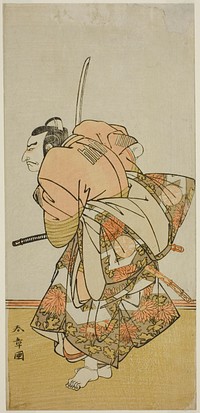 The Actor Nakamura Nakazo I as Chinzei Hachiro Tametomo in the Play Hana-zumo Genji Hiiki, Performed at the Nakamura Theater in the Eleventh Month, 1775 by Katsukawa Shunsho