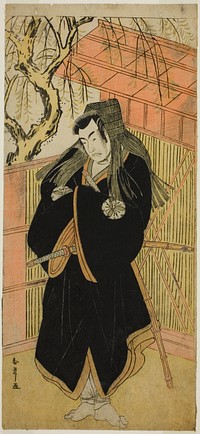 The Actor Matsumoto Koshiro IV as Matsuo-maru (?) in the Play Sugawara Denju Tenarai Kagami (?), Performed at the Nakamura Theater (?) in the Fourth Month, 1779 (?) by Katsukawa Shunsho