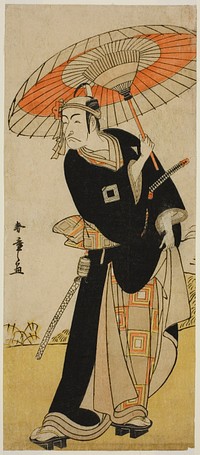The Actor Ichikawa Danjuro V as Hanakawado no Sukeroku in the Play Nanakusa Yosooi Soga, Performed at the Nakamura Theater in the Fifth Month, 1782 by Katsukawa Shunsho