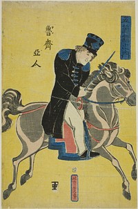 Russian (Oroshiajin), from the series "People of the Five Nations (Gokakoku no uchi)" by Utagawa Yoshitora