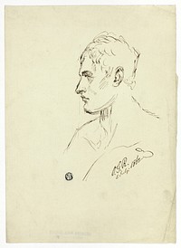 Bust of Young Man in Profile by Unknown artist