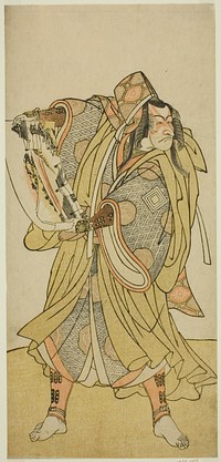 The Actor Ichikawa Danjuro V as Kazusa no Akushichibyoe Kagekiyo in the Play Edo no Hana Mimasu Soga, Performed at the Nakamura Theater in the Third Month, 1783 by Katsukawa Shunjо̄