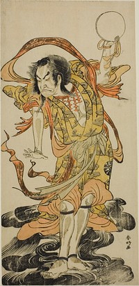 The Actor Nakamura Nakazo I as Toyose Saburozaemon Kageaki in the Play Hono Nitta Daimyojin, Performed at the Morita Theater in the Seventh Month, 1777 by Katsukawa Shunkо̄