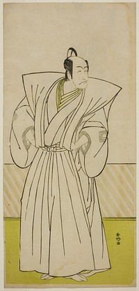 The Actor Ichikawa Danjuro V as Enya Hangan (?) in the Play Kanadehon Chushin Nagori no Kura (?), Performed at the Nakamura Theater (?) in the Ninth Month, 1780 (?) by Katsukawa Shunkо̄