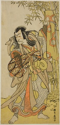 The Actor Ichikawa Danjuro V as Kazusa no Akushichibyoe Kagekiyo Disguised as a Blind Court Musician (Kengyo) in the Play Edo Meisho Midori Soga, Performed at the Morita Theater in the Fourth Month, 1779 by Katsukawa Shunkо̄