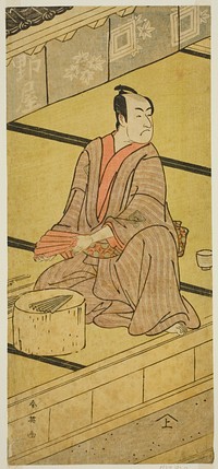 The Actor Ichikawa Monnosuke II as Daidoji Tabatanosuke in the Play Mukashi Mukashi Tejiro no Saru, Performed at the Ichimura Theater in the Eighth Month, 1792 by Katsukawa Shun'ei