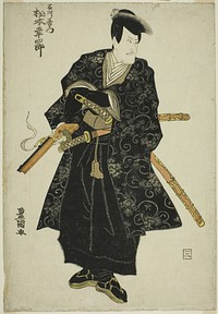 The actor Matsumoto Koshiro V as Ishikawa Goemon in the play "Sanmon Gosan no Kiri," performed at the Ichimura Theater in the third month, 1810 by Utagawa Toyokuni I