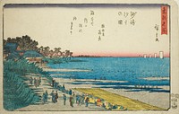 Low Tide at Susaki (Susaki shiohi no zu), from the series "Famous Places in the Eastern Capital (Toto meisho)" by Utagawa Hiroshige