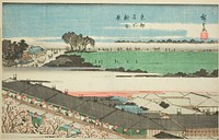 The New Yoshiwara (Shin Yoshiwara), from the series "Famous Places in the Eastern Capital (Toto meisho)" by Utagawa Hiroshige
