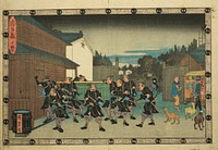 Act 10 (Judanme), from the series "The Revenge of the Loyal Retainers (Chushingura)" by Utagawa Hiroshige