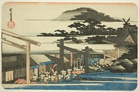 Precincts of the Shiba Shinmei Shrine (Shiba Shinmei keidai), from the series "Famous Places in the Eastern Capital (Toto meisho)" by Utagawa Hiroshige