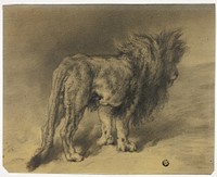 Standing Lion with Shaggy Mane by Frederik William Zurcher