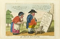 An Irish Epitaph by Isaac Cruikshank