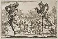 The Two Pantaloons by Jacques Callot